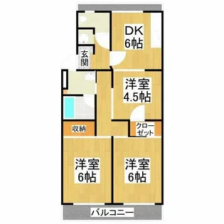 安田マンション【2階】の間取り