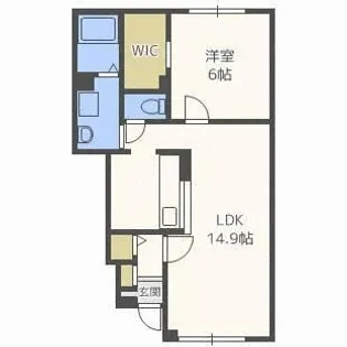 クオリア【1階】の間取り