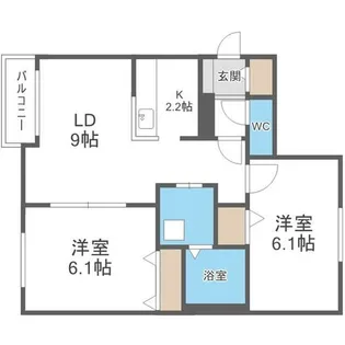 ル・ファール大通【2階】の間取り