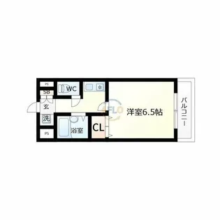 グランデージ今里【8階】の間取り