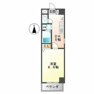 ソレアード関戸【7階】の間取り