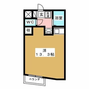 THUマンション【3階】の間取り
