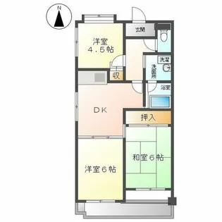 コーポラス葵【6階】の間取り