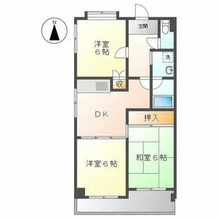 コーポラス葵【5階】の間取り