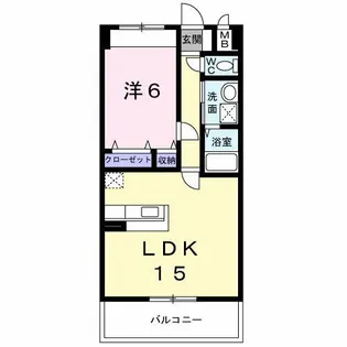 グランドールかさでら【4階】の間取り