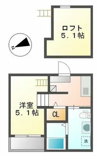 M.Kオリオン名古屋(エムケイオリオン名古屋【1階】の間取り