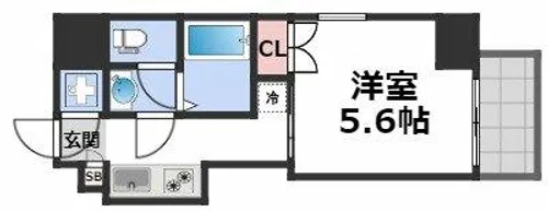 VERDE EBISU【6階】の間取り