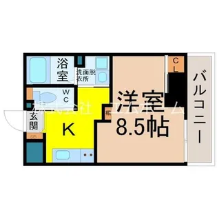 愛知県名古屋市中川区広住町【マンション】の間取り