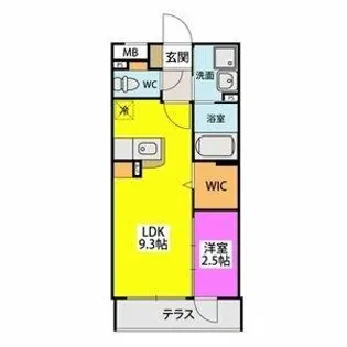 ラ・ブランシュ【2階】の間取り