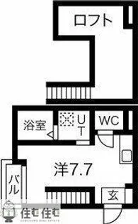 リュミエール ウエスト【101号室】の間取り