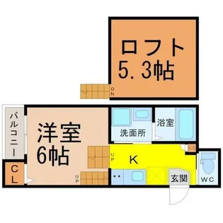 愛知県名古屋市南区呼続3丁目【アパート】の間取り