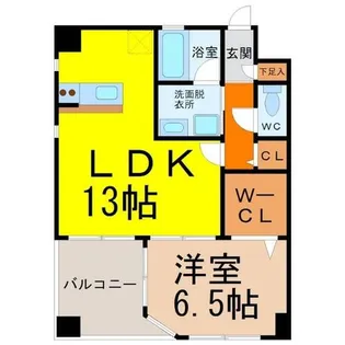 愛知県名古屋市西区幅下2丁目【マンション】の間取り