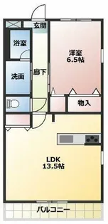 ル・ラパン【1階】の間取り