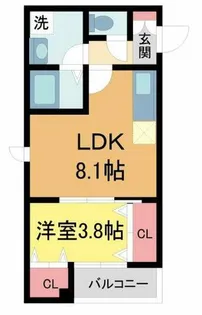 シエーナ川西美園【2階】の間取り