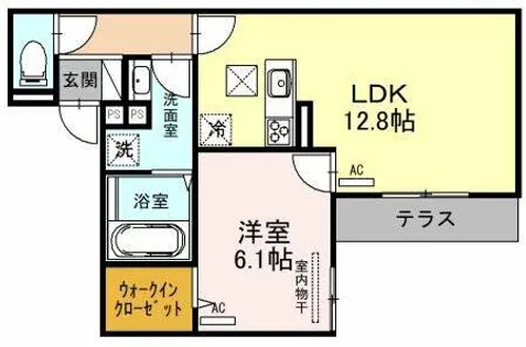 グランディール ロジェ【2階】の間取り