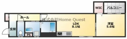 クリエオーレ衣摺Ⅰ【2階】の間取り