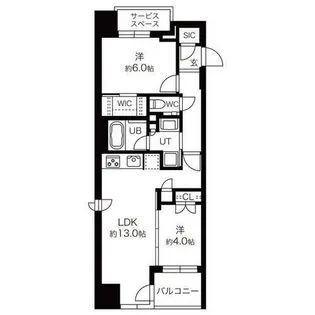 パークリュクス札幌大通公園【8階】の間取り
