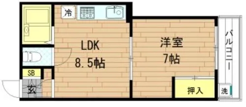 リードⅡオカダマンション【3階】の間取り