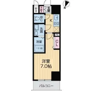 大阪府大阪市西区江戸堀1丁目【マンション】の間取り