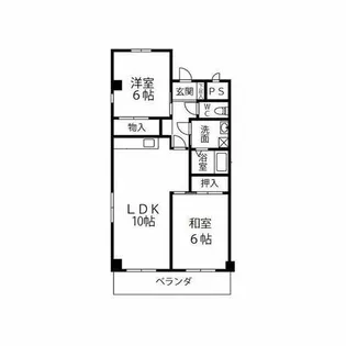 メゾンかわせ【002A号室】の間取り