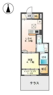 グランディールTS【1階】の間取り