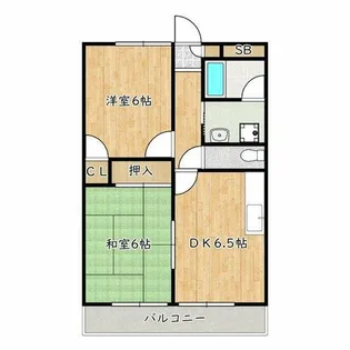 大阪府松原市天美我堂7丁目【マンション】の間取り