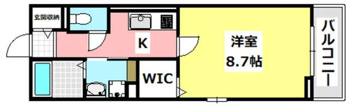 プレジェーネ一津屋【2階】の間取り