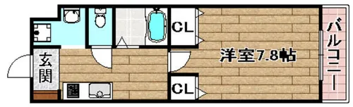 サニープレイスMJ【1階】の間取り
