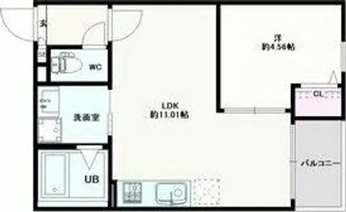JACK HARISAKIⅠ【301号室】の間取り