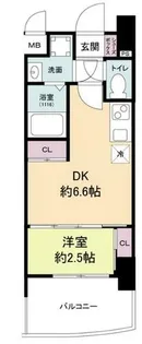 セレニテ阿波座ミラク【2階】の間取り