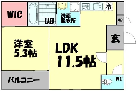 リバーサイド レジデンス【2階】の間取り