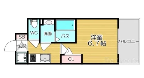 大阪府大阪市東成区東小橋3丁目【マンション】の間取り