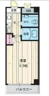 大阪府大阪市東成区深江北1丁目【マンション】の間取り