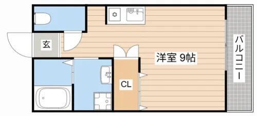 カサブランシェ【203号室】の間取り