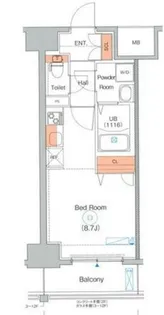 エストゥルースプラスサウス大阪【12階】の間取り
