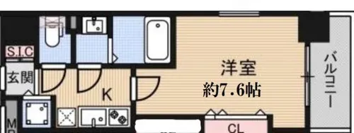 大阪府大阪市東成区中本4丁目【マンション】の間取り