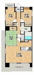 ロイヤルシャトー柏原本郷【5階】の間取り