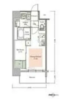大阪府大阪市西区新町4丁目【マンション】の間取り