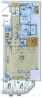 大阪府大阪市西区京町堀1丁目【マンション】の間取り
