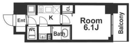 大阪府大阪市西区京町堀2丁目【マンション】の間取り