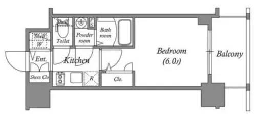 大阪府大阪市西区九条南2丁目【マンション】の間取り