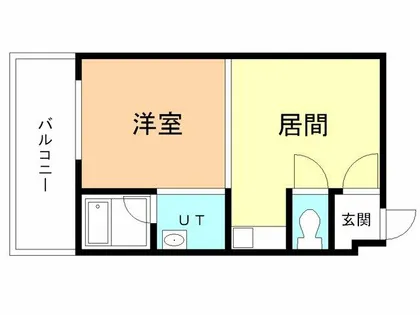 ハイツグリーンサイド絵鞆【3階】の間取り