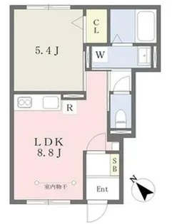 Erba【101号室】の間取り