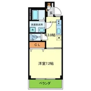 大阪府枚方市三栗1丁目【マンション】の間取り