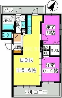 カラコレス【2階】の間取り