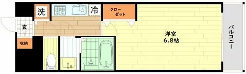 アクアプレイス福島EYE【9階】の間取り