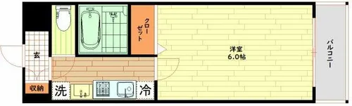 大阪府大阪市西区西本町2丁目【マンション】の間取り