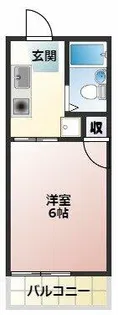 フォーブル鴨田【203号室】の間取り