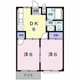 レジデンスエスポア【1階】の間取り