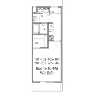 大阪府枚方市岡山手町【アパート】の間取り